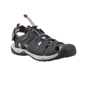 Fuel Soldier-08 Fisherman Sandals for Men (Gray-Orange)