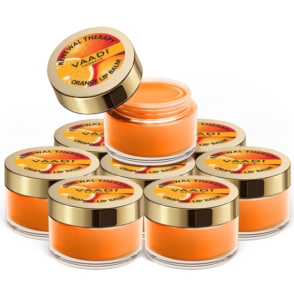 VAADI Pack of 8 Lip Balm - Orange & Shea Butter (6 gms each) - Image 2