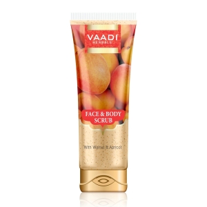 VAADI Face & Body Scrub with Walnut & Apricot (110 gm)