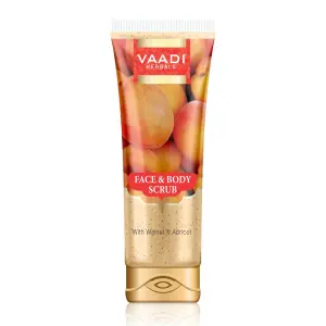 VAADI Face & Body Scrub with Walnut & Apricot (110 gm)