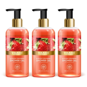 VAADI Blushing Strawberry Shower Gel (Pack of 3)