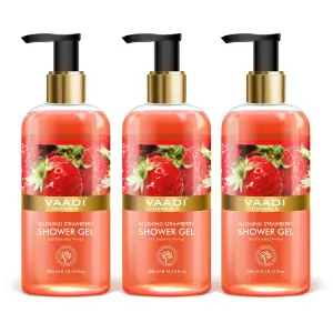 VAADI Blushing Strawberry Shower Gel (Pack of 3)