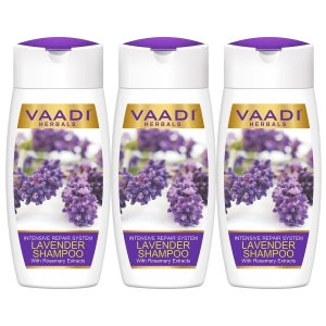 VAADI Lavender Shampoo with Rosemary Extract-Intensive Repair System (Pack of 3)[110 ml]