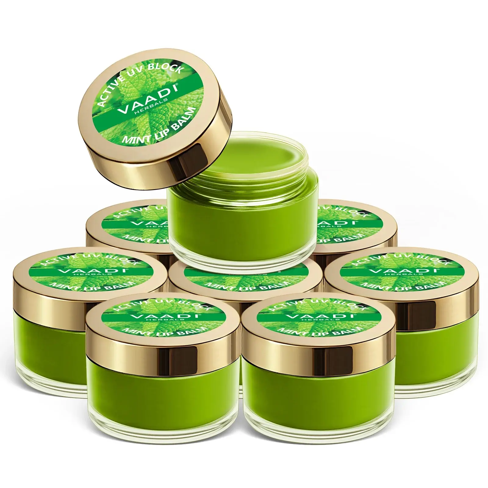 VAADI Pack of 8 Lip Balm - Mint (6 gms each)