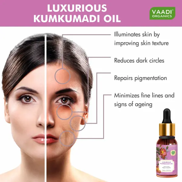 VAADI Luxurious Kumkumadi Oil (10 ml) - Image 2