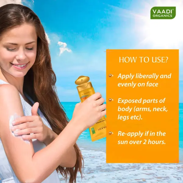 VAADI Ultra Matte Sunscreen SPF 70 with Vitamin C & E (110g) - Image 2