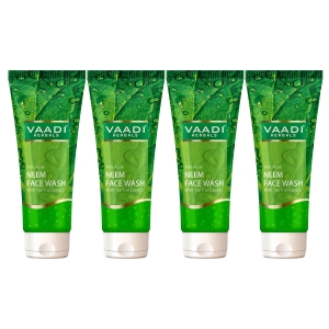 VAADI Pack of 4 Anti-Acne Neem Face Wash With Tea Tree Extract (60ml) (Pack of 4)