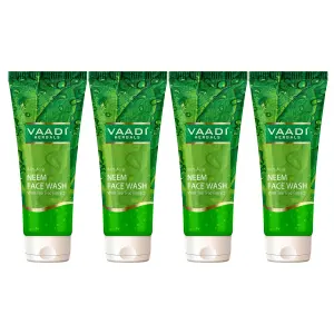 VAADI Pack of 4 Anti-Acne Neem Face Wash With Tea Tree Extract (60ml) (Pack of 4)