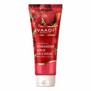 VAADI Strawberry Scrub Face Wash With Mulberry Extract (60 ml)