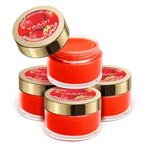VAADI Nourishing Strawberry and Honey Lip Balm 4 pack (6 gms each)