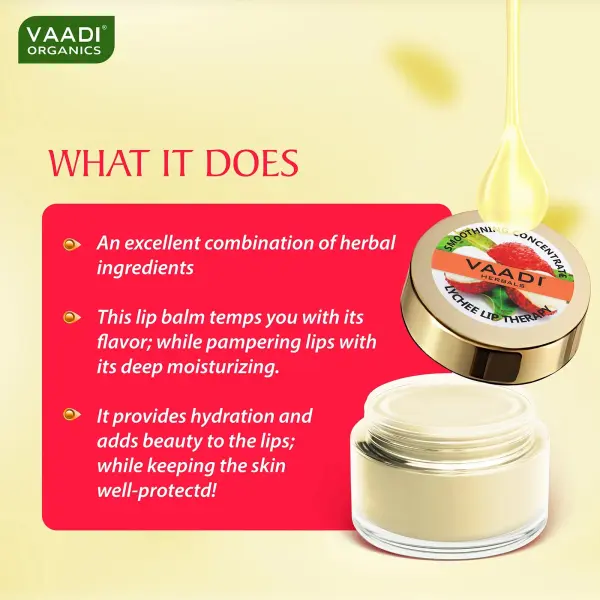 VAADI Pack of 8 Lip Balm - Lychee (6 gms each) - Image 2
