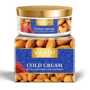 VAADI Cold Cream with Almond Oil, Aloe Vera & Saffron (150 gm)