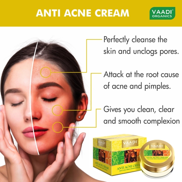 VAADI Anti-Acne Cream Clove & Neem extract (30 gm) - Image 5