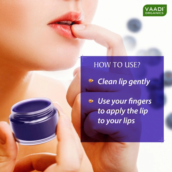 VAADI Nourishing Lip Balm - Blueberry (6 gms) - Image 3