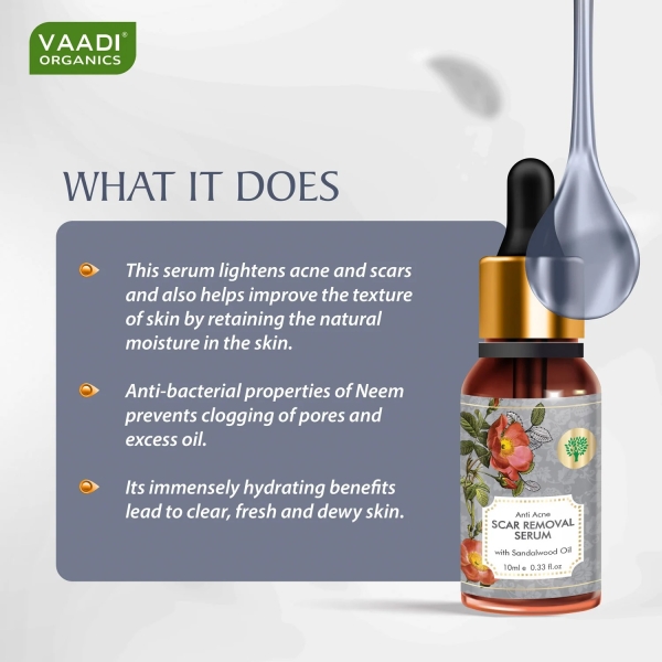 VAADI Oil Control Serum With 10 % Niacinamide & 2% Salicylic Acid (30 ml) - Image 3