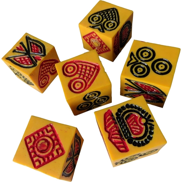 Langur Burja Traditional Large Size Dice No. 18 (67mm) - Image 8