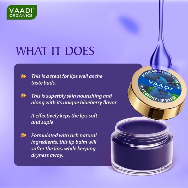VAADI Assorted Pack of 8 Lip Balms (6 gms each) - Image 3