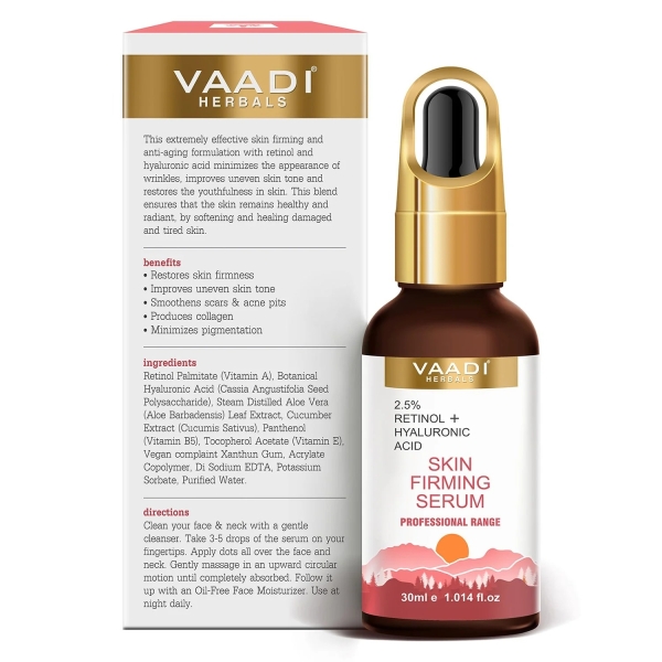 VAADI Skin Firming Serum With 2.5% Retinol & Hyaluronic Acid (30 ml) - Image 2