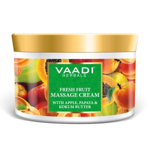 VAADI Fresh Fruit Massage Cream With Apple Papaya & Kukum Butter (500gm)