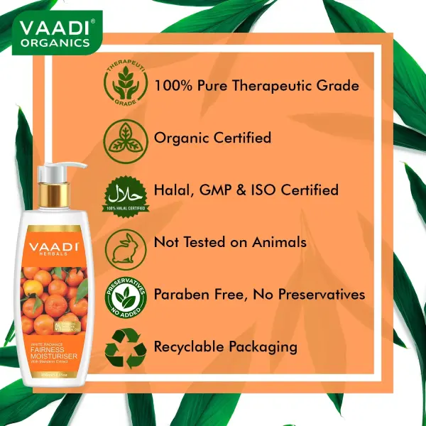 VAADI Fairness Moisturiser With Mandarin Extract (350 ml) - Image 4