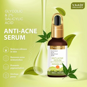 VAADI Anti-Acne Serum With Glycolic & 2% Salicylic Acid (30 ml)