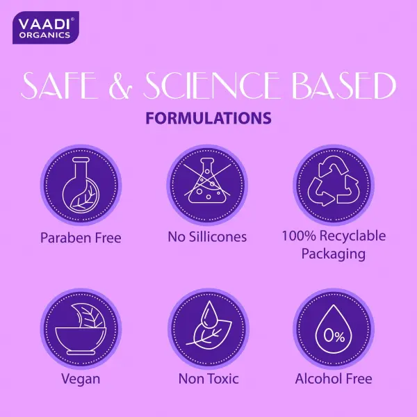 VAADI Lavender Shampoo with Rosemary Extract-Intensive Repair System (Pack of 3)[110 ml] - Image 6