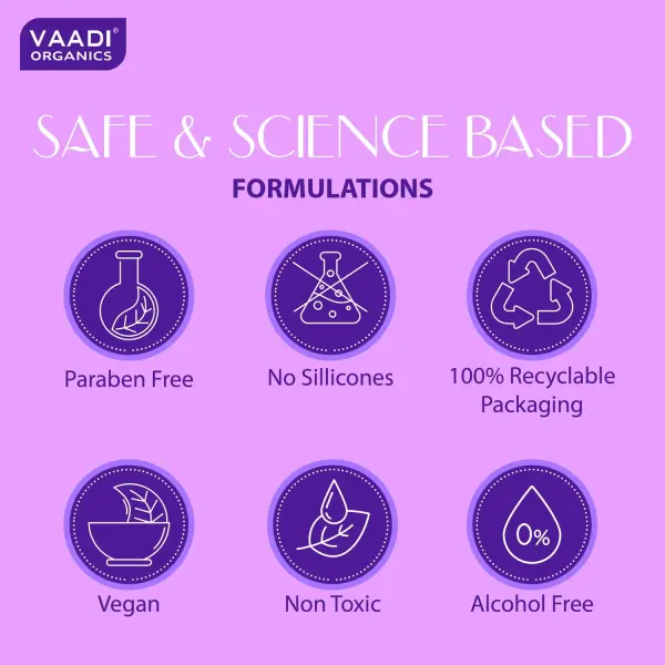VAADI Lavender Shampoo with Rosemary Extract-Intensive Repair System (Pack of 3)[350 ml each] - Image 3