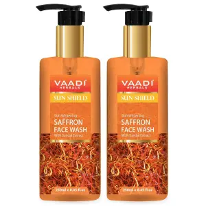 VAADI Pack of 2 Skin Whitening Saffron Face Wash With Sandal Extract (250ml each)