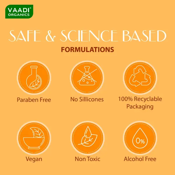 VAADI Papaya Fairness Scrub Gel with Honey & Saffron (110 gm) - Image 3