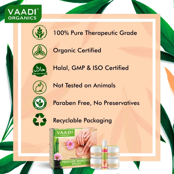 VAADI Pedicure Manicure Spa Kit - Soothing & Refreshing (135 gms) - Image 3