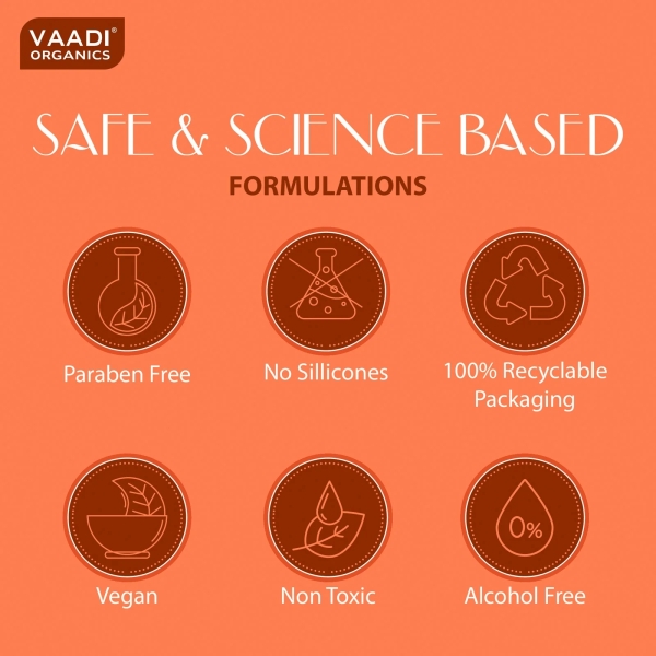 VAADI Skin Whitening Saffron Face Wash With Sandal Extract (60 ml) - Image 7