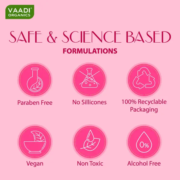 VAADI Moisturising Lotion With Pink Rose Extract (110 ml) - Image 4
