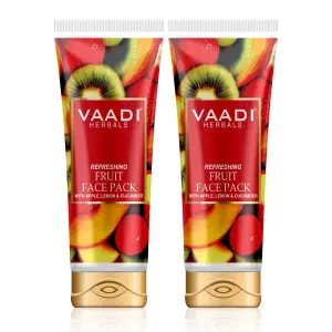 VAADI Refreshing Fruit Pack with Apple Lemon & Cucumber (120gm each) (Pack of 2)