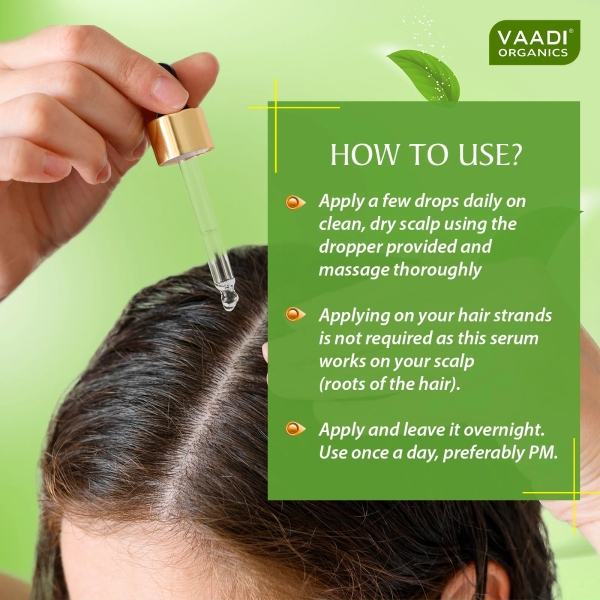 VAADI 3% Salicylic Acid + 1% Piroctone Olamine Anti Dandruff Hair Serum (30 ml) - Image 2