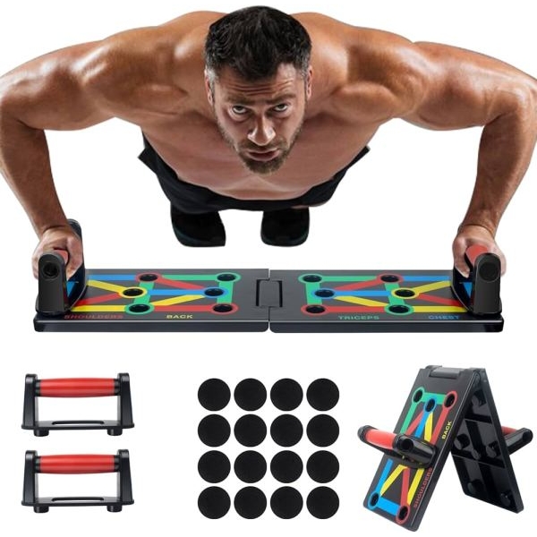 in12 1 Multifunctional Foldable Pushup Board | Easy To Use And Portable Multifunctional Pushup Board | Home Gym Equipment - Image 3