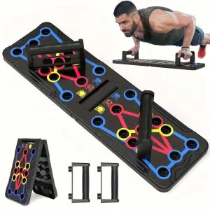 in12 1 Multifunctional Foldable Pushup Board | Easy To Use And Portable Multifunctional Pushup Board | Home Gym Equipment