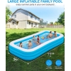 Family Full-Sized Inflatable Pools( 180cm/140cm/60cm L/B/H)