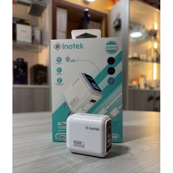 Inotek 45W Super VOOC Fast Charger with LED Display | Type-C Cable Included | 6 Months Warranty - Image 2