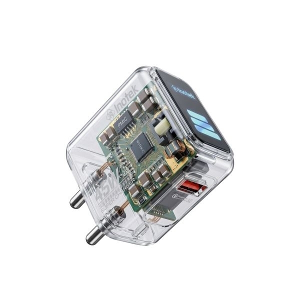 Inotek 45W Super VOOC Fast Charger with LED Display | Type-C Cable Included | 6 Months Warranty - Image 5
