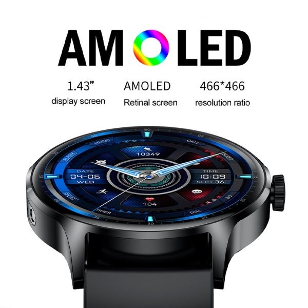 Inotek Tek-68 AMOLED Smart Sports Watch with Wireless Calling | IPX68 Waterproof | 1.43” HD Display - Image 2