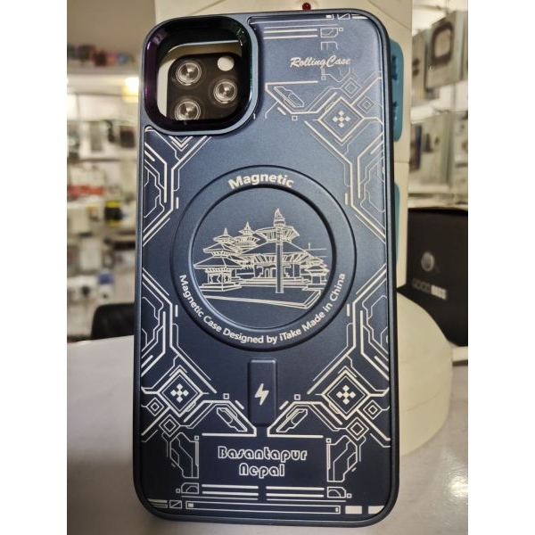 iPhone 11/12/13/14 Pro Max, Basantapur Nepal And Baudhanath Nepal (MagFit) Case, MagSafe Magnetic Designed Case - Image 2