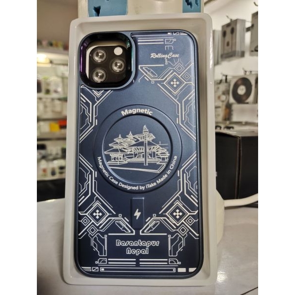iPhone 11/12/13/14 Pro Max, Basantapur Nepal And Baudhanath Nepal (MagFit) Case, MagSafe Magnetic Designed Case - Image 3