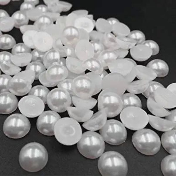 Ivory Half Cut Pearls (5mm) -100 grams - Image 3
