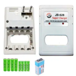 JB-628 Super Battery Charger AA or AAA 9V Rechargeable Smart Battery Charger