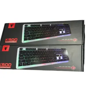 Jedel K500 USB Wired Suspended Keycap Gaming Keyboard – RGB Backlit
