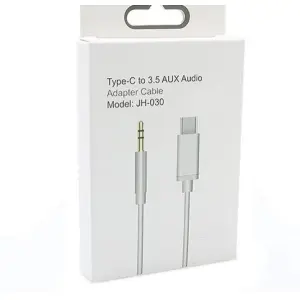 JH-030 AUDIO ADAPTER TYPE-C TO 3.5MM AUDIO MALE