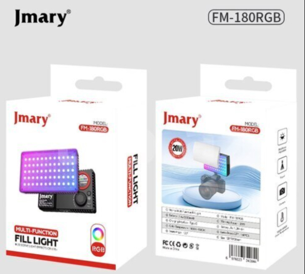 Jmary Fm180 RGB Video Fill Light - Image 2