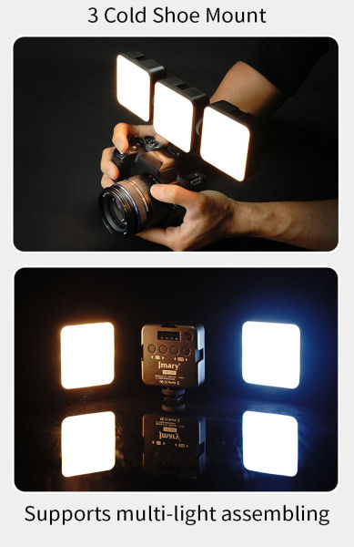 Jmary FM59R Rechargeable Mini LED Fill Light Video Recording With 3 Light Mode - Image 4