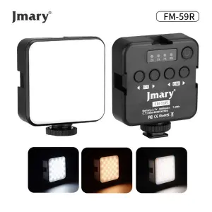 Jmary FM59R Rechargeable Mini LED Fill Light Video Recording With 3 Light Mode