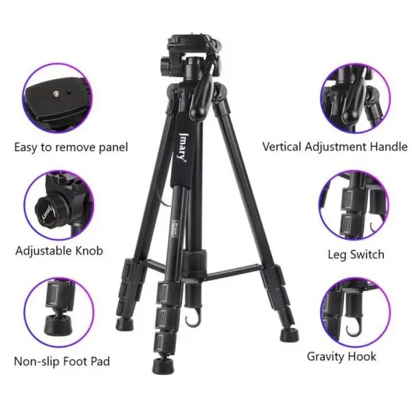 Jmary Kp-2254 Dslr Camera Video Photo Tripod - Image 2